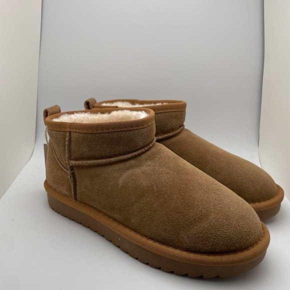 CUSHIONAIRE Women's COZY pull on boot CHESTNUT 7 - Picture 1 of 6